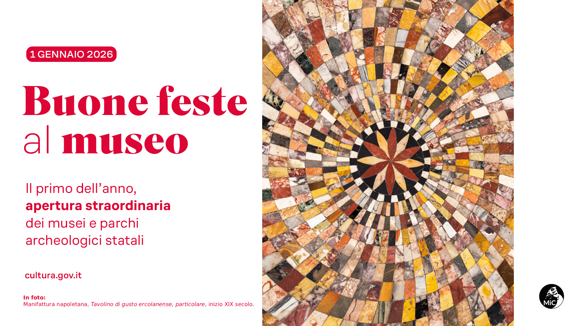 Giovedì 1° gennaio 2026 Apertura straordinaria diurna al Palazzo Reale di Napoli e al Museo Pignatelli -2